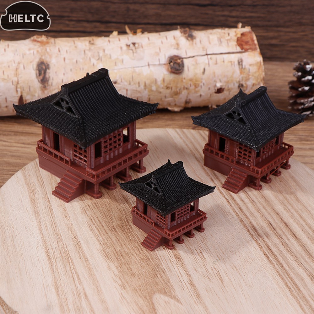 1PCS 파빌리온 장식 탑 동상 야외 물고기 탱크 장식품 선 정원 수족관 장식 분재 조경 : 베푸는인생