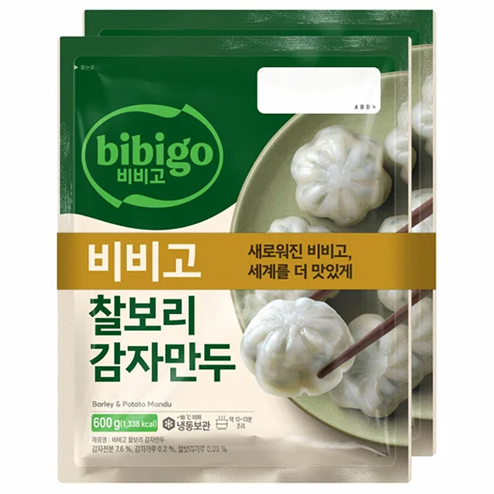 빠르미쇼핑 CJ 비비고 찰보리감자만두 600g+600g 냉동 만두 야식 간식 : 빠르미쇼핑