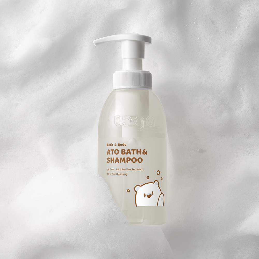[1+1] 타가 비건 아토 바스앤샴푸 300ml + 트래블키트 기획 / 아기 신생아 유아 고보습 바디워시 샴푸 : 타가 공식몰
