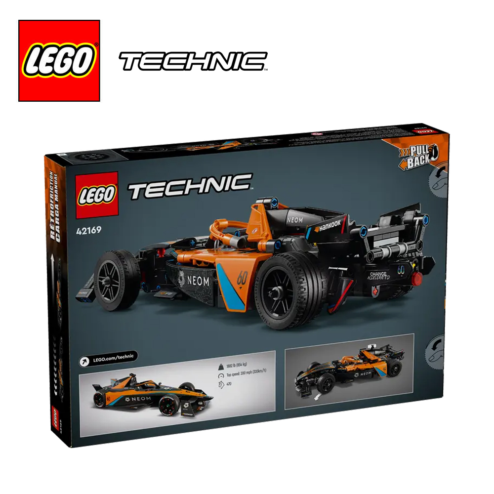 레고 테크닉 42169 NEOM McLaren Formula E 레이스카 풀백 레이싱 창의적 놀이 경주용 자동차 조립 장난감 : 헤이지01