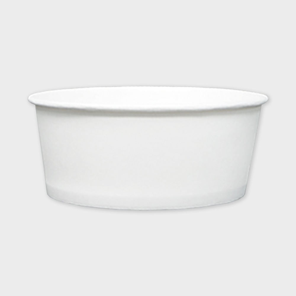 빙수컵 용기 380ml 종이컵 샐러드 빙수 분식 무지 1000개 (뚜껑별도) : 냅킨코리아