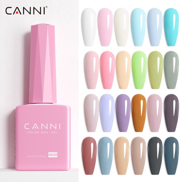 CANNI 9ml 젤 매니큐어 HEMA FREE 9001-9168 키트 화려한 컬러 풀 커버리지 UV LED 반영구적 바니시 손톱 : 사과몰23
