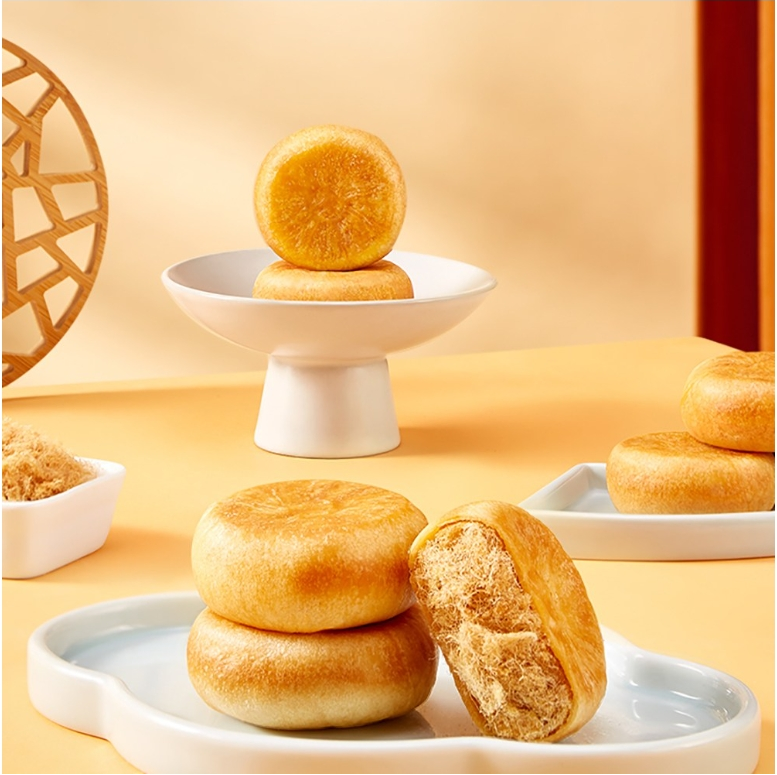 ING중국식품 우진 육송 전병 단짠단짠 베이킹 쿠키 과자 러우쑹빙 중식 전통 디저트 육송병 중국식품2.5kg/박스 : 아이엔지국제