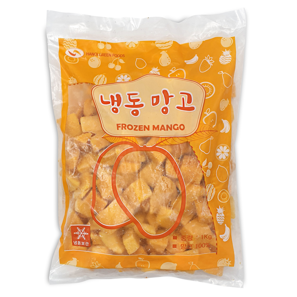 글로벌 망고 다이스 1kg 하프컷 열대 과일 냉동 : MMMALL