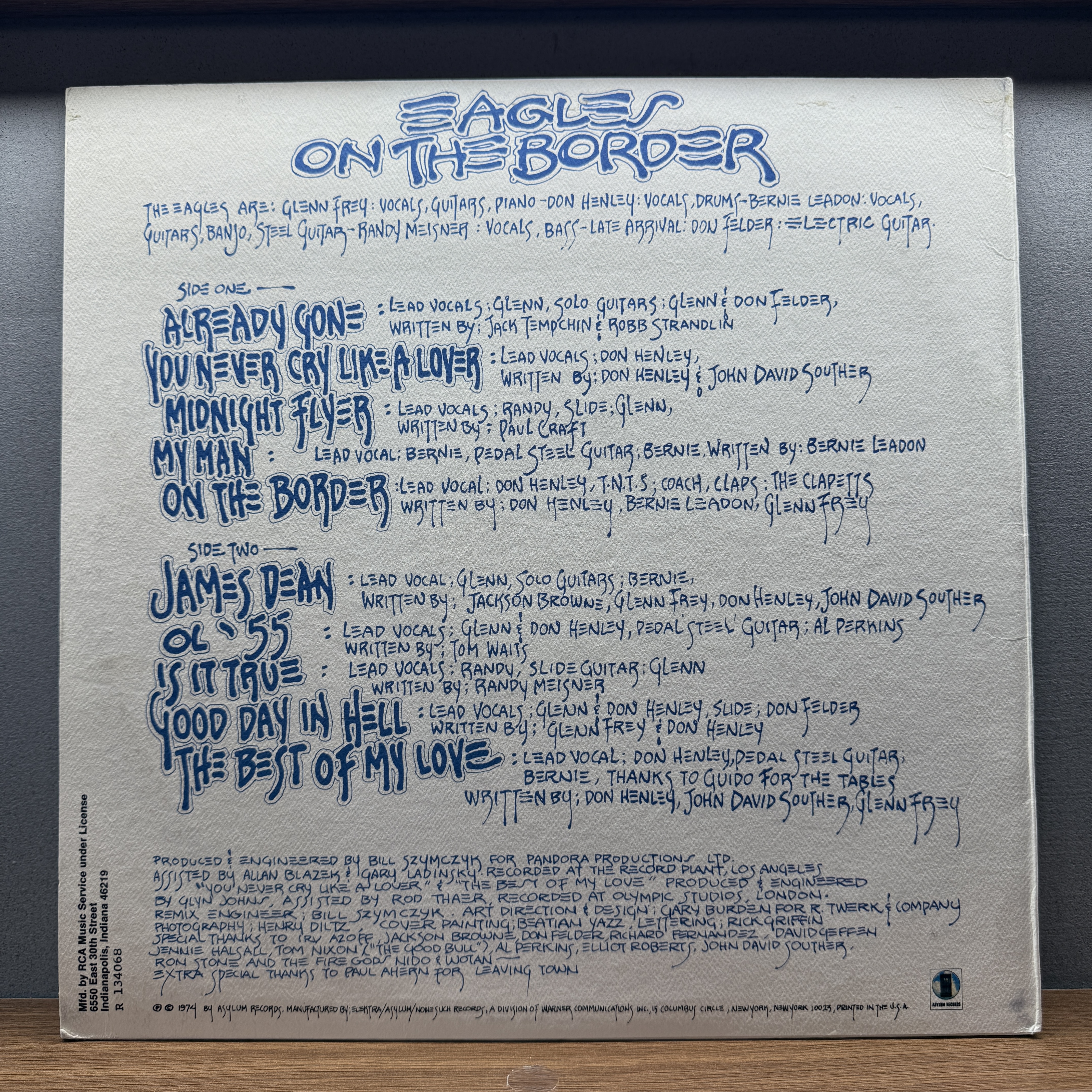 [LP] Eagles – On The Border (1975년 미국 스테레오 리프레스) : 코디드바이닐즈