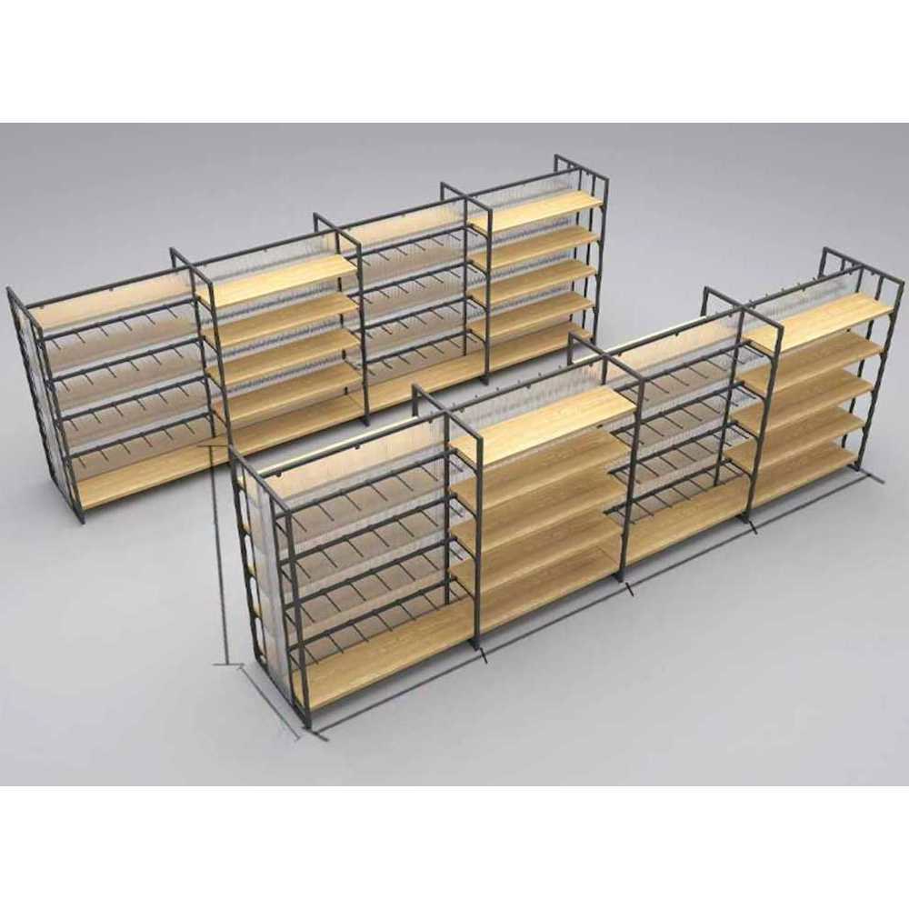 진열대 과자 야채 마트 나무 우드 60x120 cm 진열 슈퍼 약국 1000 660 1350mm 화이트 : 바잉플렉스04