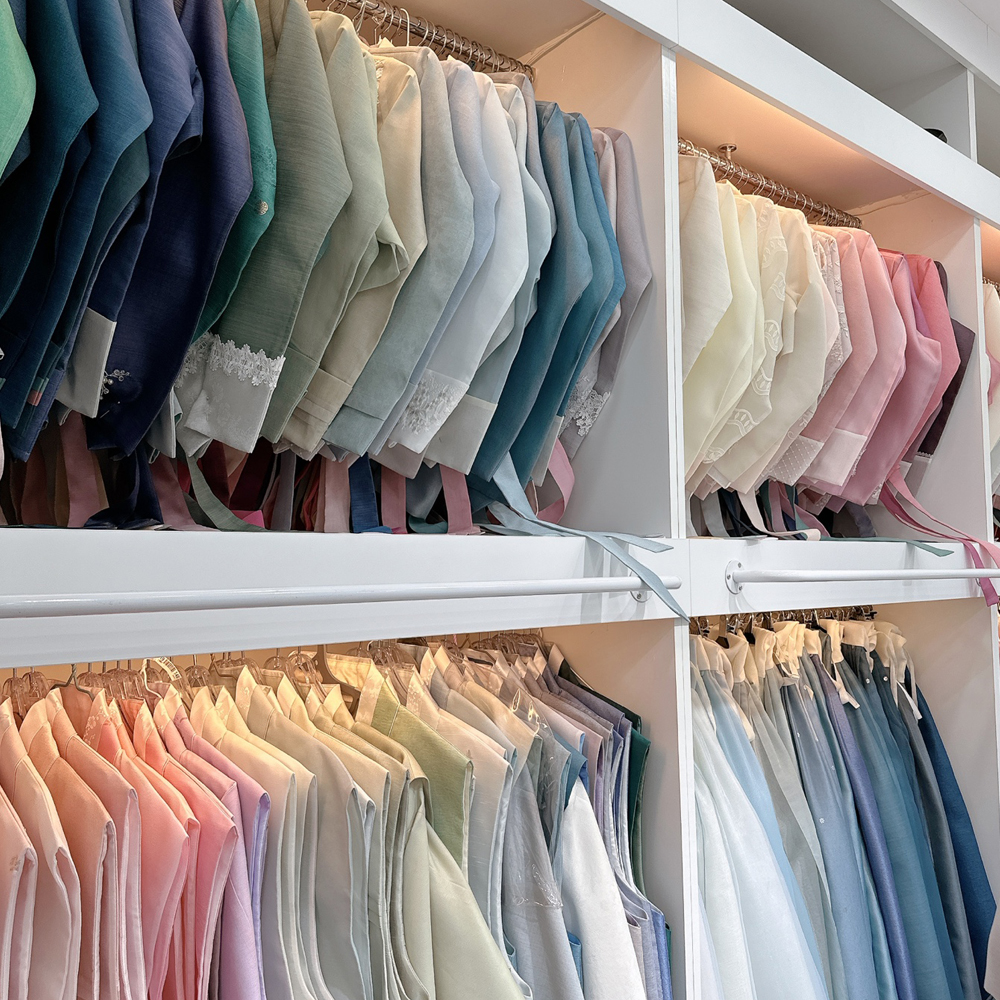 방문 피팅 예약 : 민한복