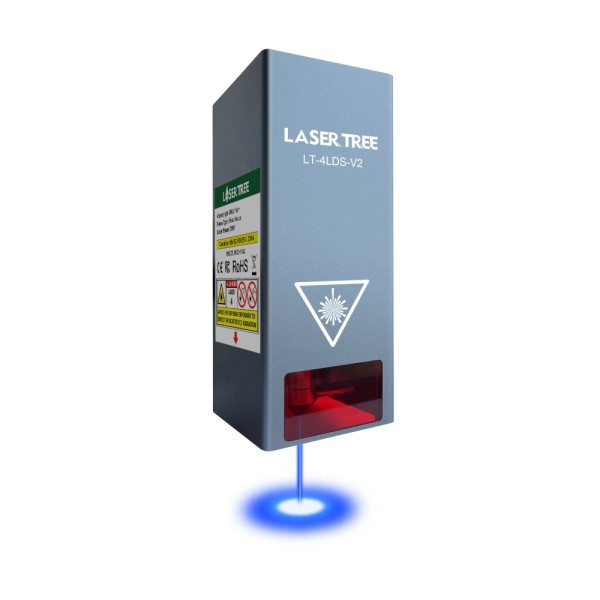 레이저 트리 4LDS-V2 20W CNC 금속 조각기 모듈 에어 어시스트 리프 다이오드 Lazer 커팅 헤드 DIY 부품 스톤 고무 유리 : 송하유통2432