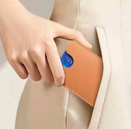 가죽 카드지갑 두장 수납 한 손에 쏙 미니멀 데일리 카드홀더, 여성 남성 공용 포켓핏 지갑 : 리디아케이