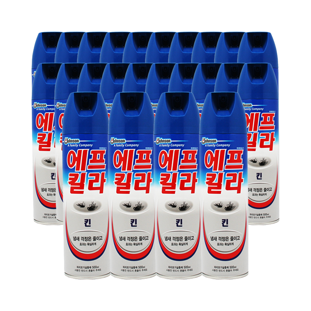 파리모기 해충스프레이 살충제 에프킬라 킨 500ml, 24개 : 디엠콜라보
