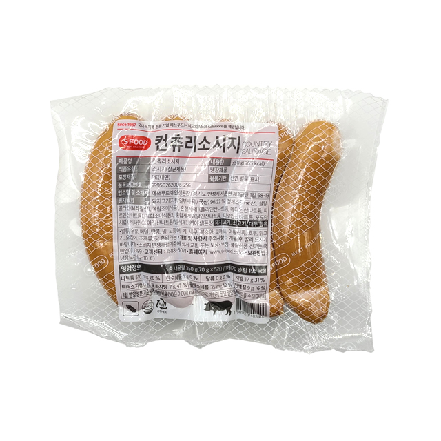 [양재하나로 출고] 에쓰푸드 컨츄리소시지 350g (냉장) : 이하나클럽