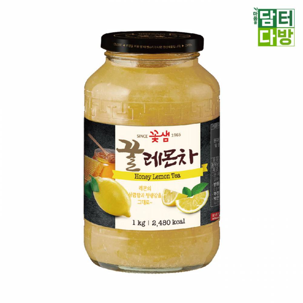 꿀레몬차 꽃샘 1kg 액상차 만들기 카페 과일청 에이드 : 에이치에스오몰