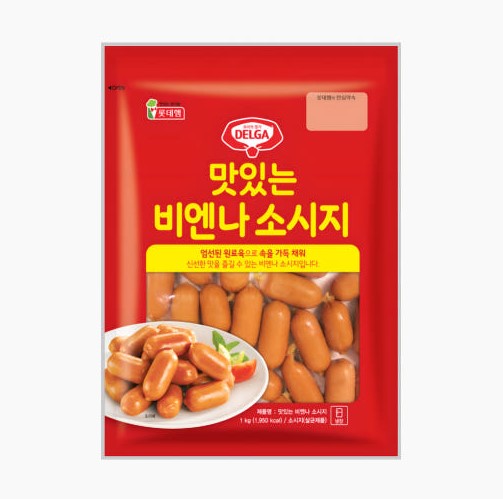 [임박세일] 롯데햄 맛있는비엔나 1kg / 25.05.17 : 하담몰