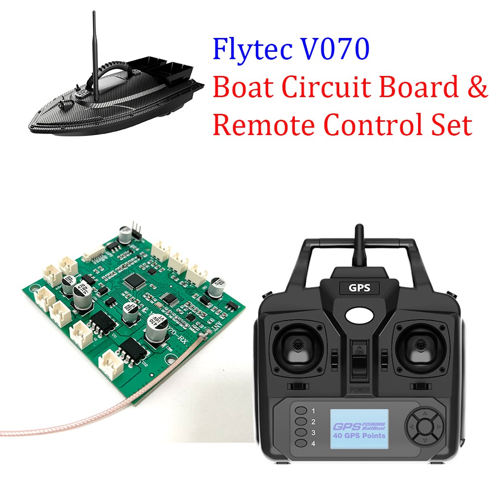 Flytec 공식 회로 기판 컨트롤러 예비 부품 V070 40 포인트 GPS RC 낚시 미끼 : 고흥상회10호점