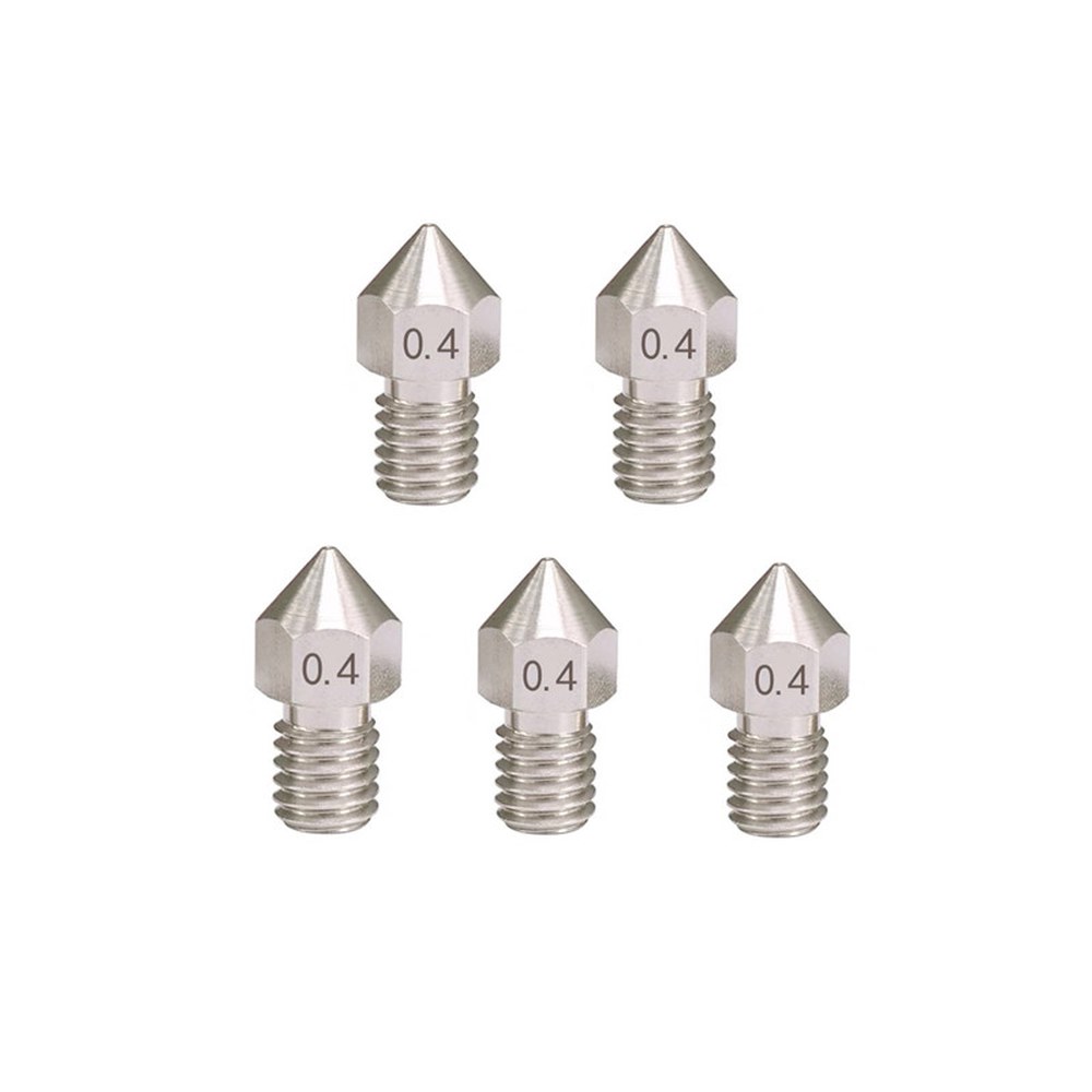 ANYCUBIC 4max Pro 2 0 스테인리스 스틸 노즐 3D 프린터 부품 5 개 0.4mm : 분당플렉스37