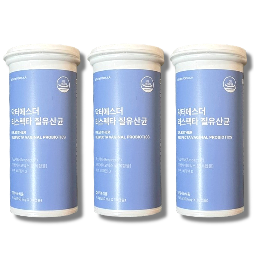 닥터에스더 리스펙타 질유산균 프로바이오틱스 30캡슐 3개 : 뉴트리션코스메틱