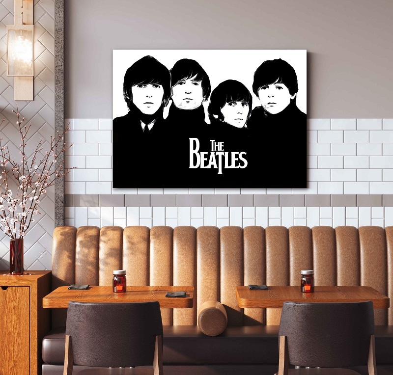 예가아트 팝아트 비틀즈그림 아트인테리어 캔버스액자 70x50cm 코튼 캔버스에 인쇄 : 예가아트
