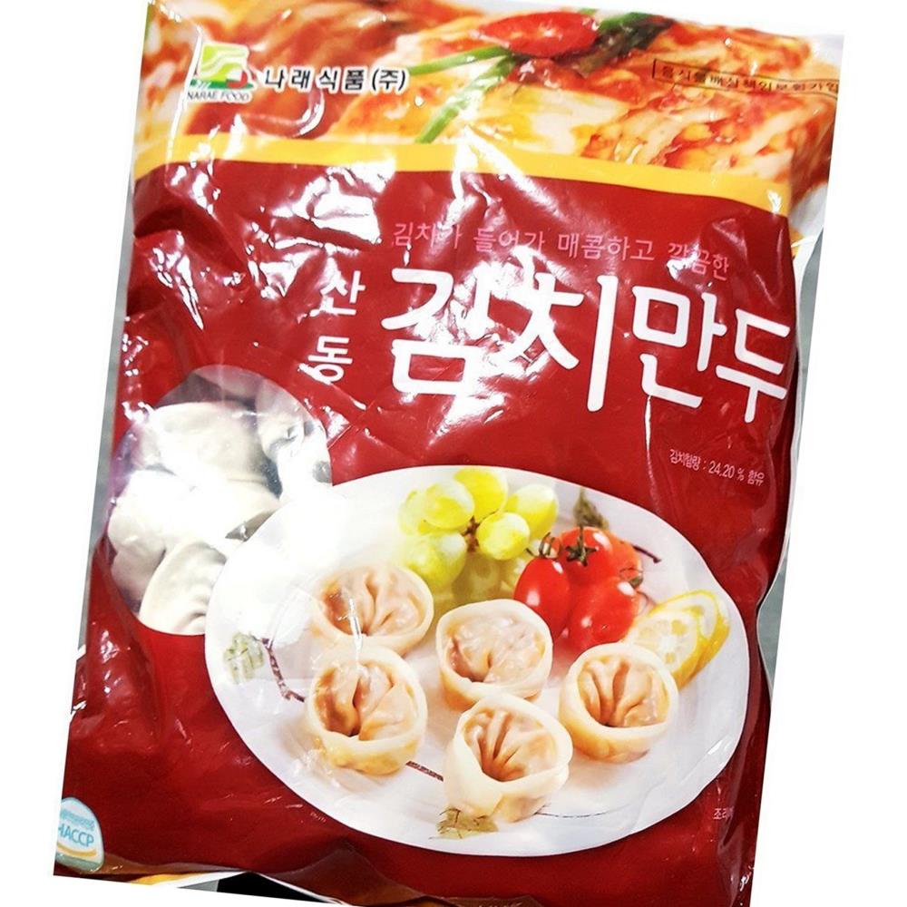 나래 김치 만두 1.4kg 냉동 간식 분식 간편식 : 식자재 더하기