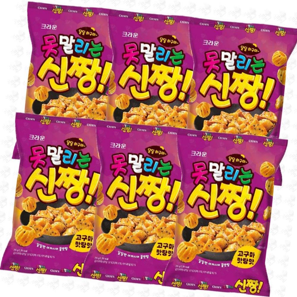 못말리는 신짱 고구마맛탕 120g 6개 과자 간식 고구마맛 식자재 : 식자재 더하기