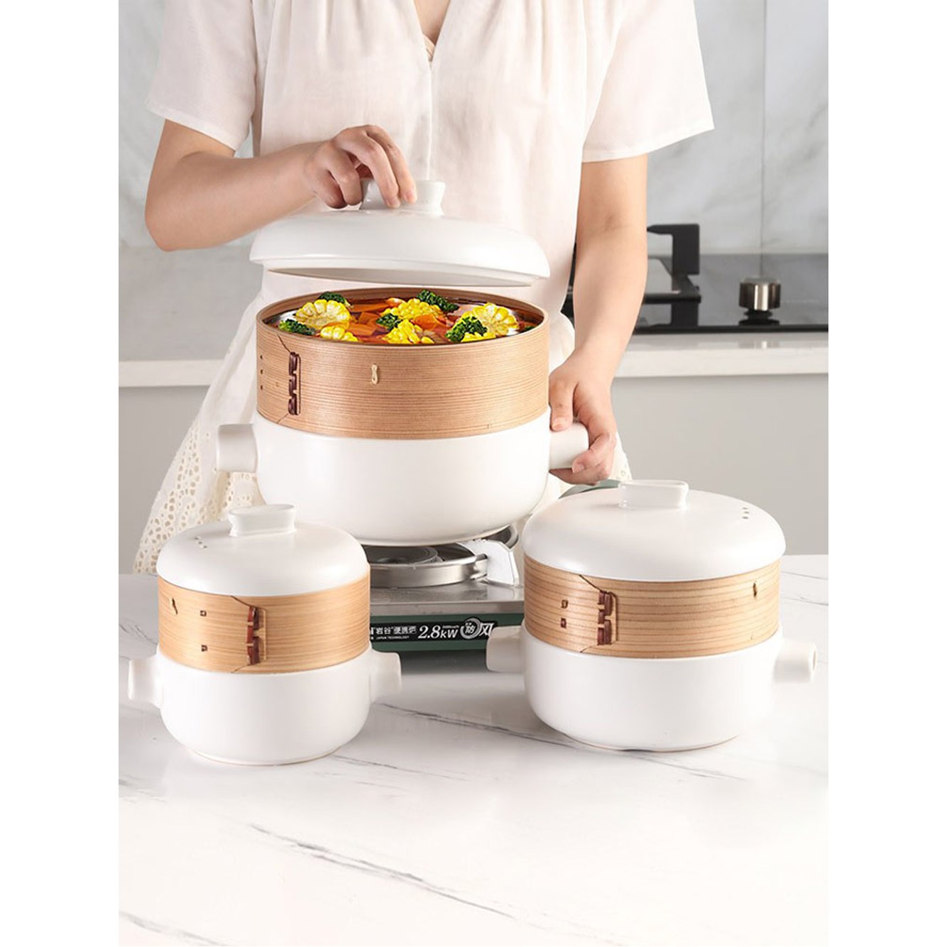 가정용 떡시루 고급 떡케익 찜통 시루솥 찜기 : 고흥상회6호점