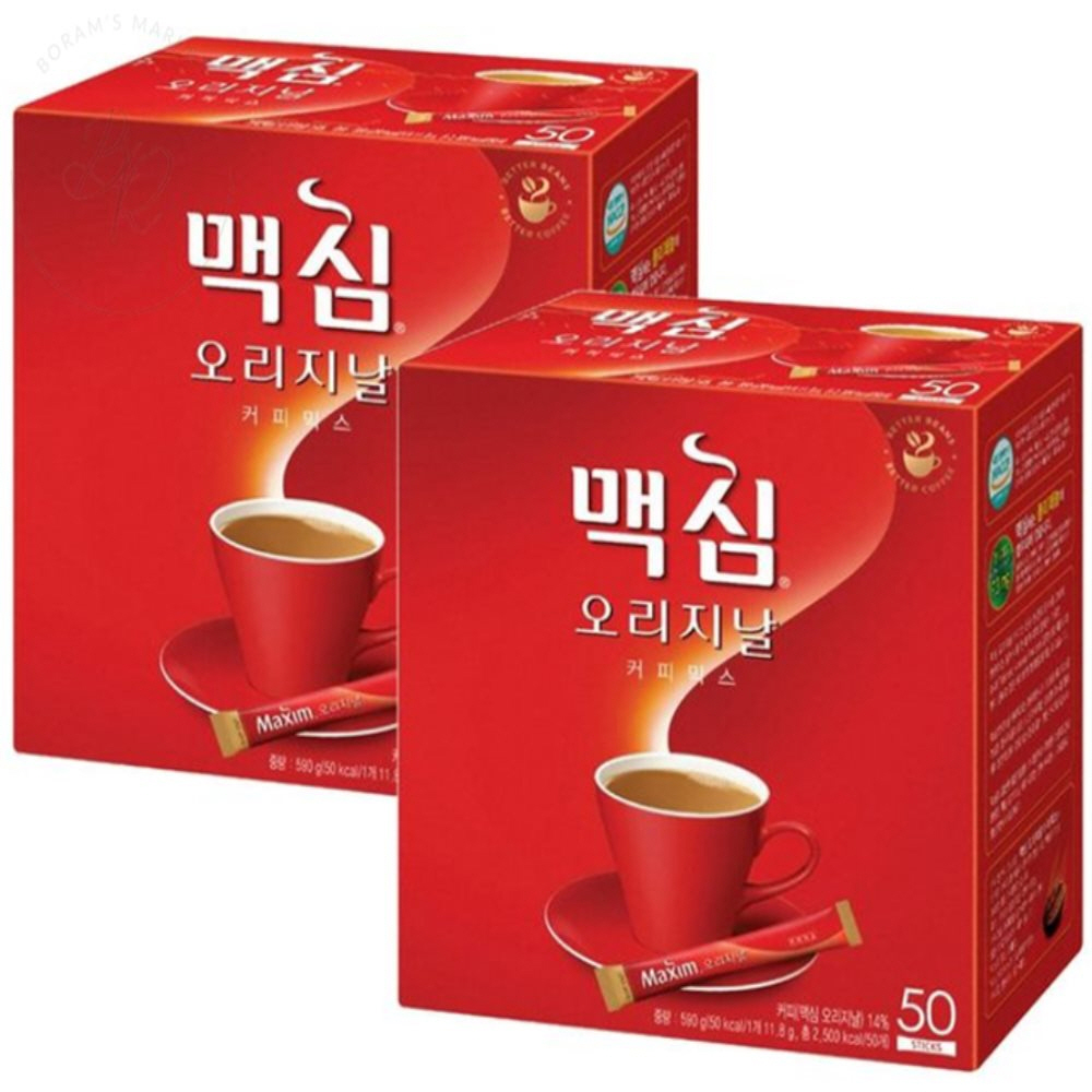 보람스마켓 맥심 오리지날 커피믹스100T(50개입x2개) 유배 믹스커피 맛있는커피 : 보람스마켓2