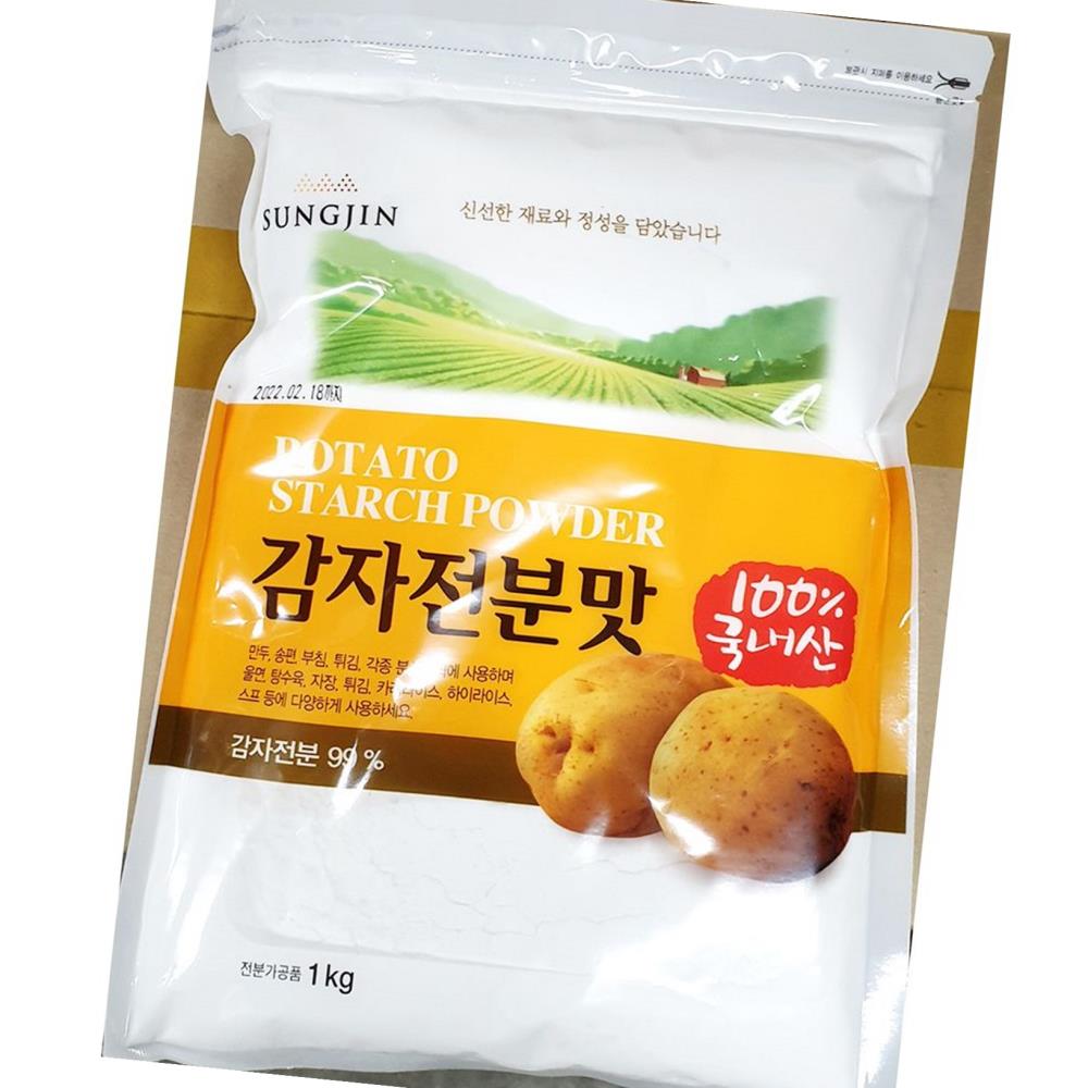 성진 감자 전분 1kg 전분맛 가루 분말 식당 식자재 : 식자재 더하기