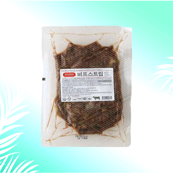 에쓰푸드  비프스트립 500g : MJ FOOD