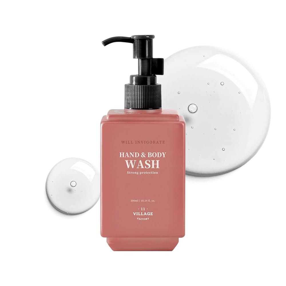 빌리지11팩토리, 핸드 앤 바디 워시 활성화(300ml/10.14파운드) 프리미엄 홈 스파 아로마테라피 한국 바디 클렌저(라벤더 및 자몽) 출시... 