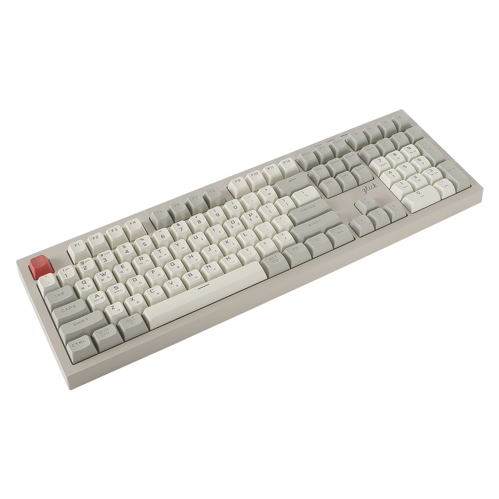 지클릭커 오피스프로 WK50 사일런스 M RGB 풀윤활 무소음 방수 무선 블루투스 키보드 Retro Cappuccino RC1 108키 : 지클릭커 공식스토어