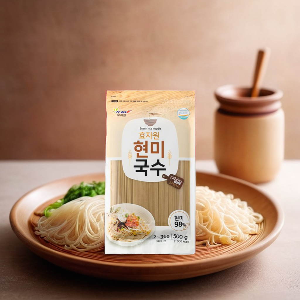 현미 국수 밀가루 없는 무첨가 쌀국수 아기 소면 면 : 로맨틱 스토어