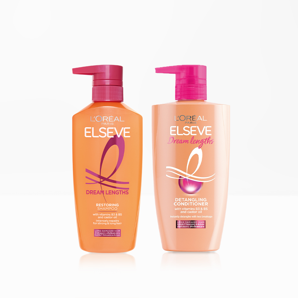 로레알파리 드림랭스 샴푸 400ml + 헤어팩 410ml : 로레알파리 공식 스토어