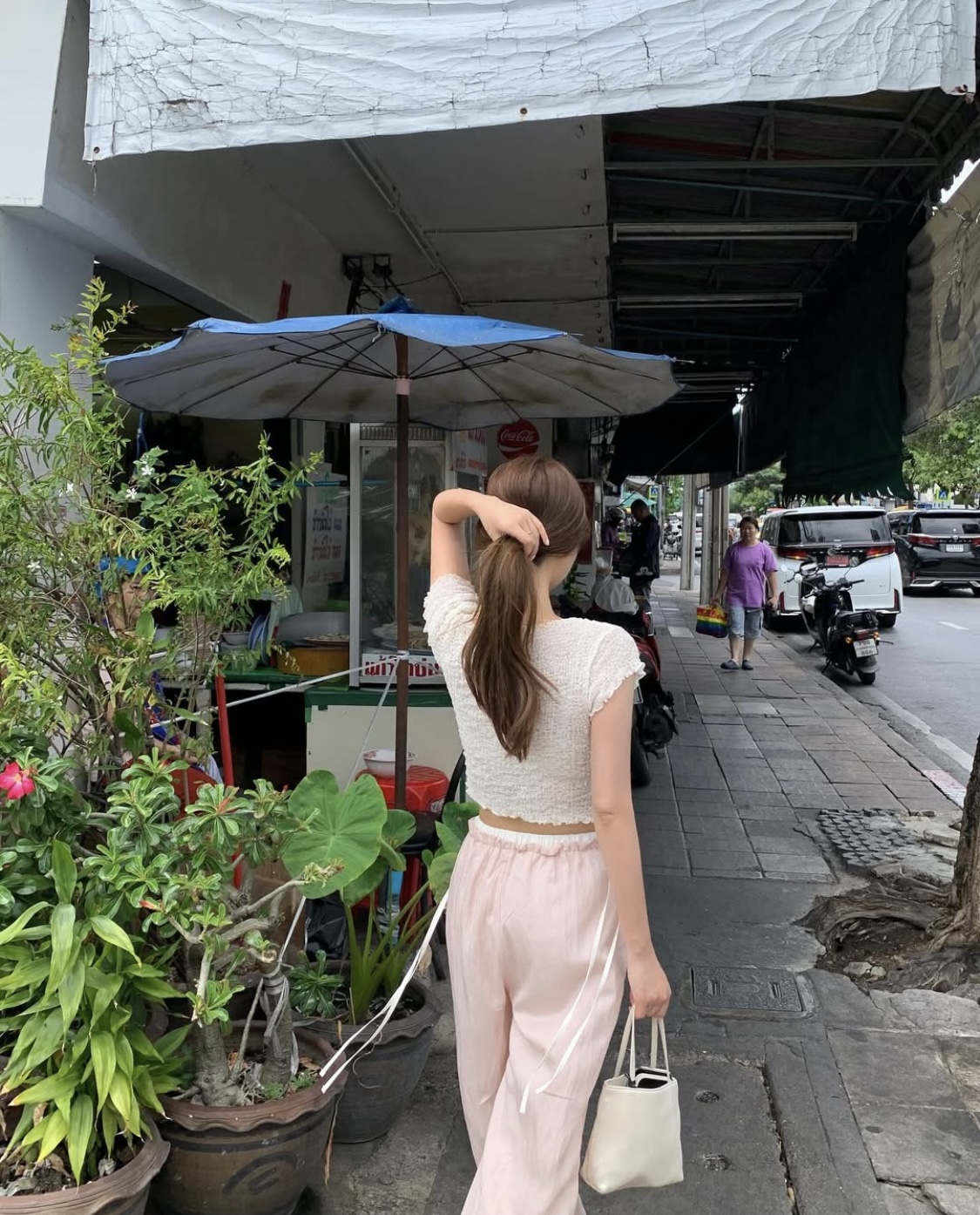 (재진행) 아이,블랙 당일 / riette 리에뜨 뮬 슬랙스 썸머 일자 와이드 코튼 밴딩 리본 (3col) : 올마이탄 allmy.tan