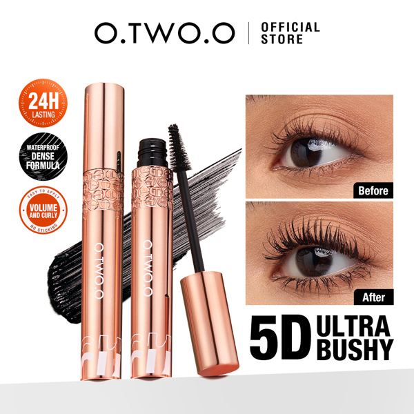 O.TWO.O 연장 익스텐션 속눈썹 마스카라 두꺼운 방수 5D 실크 섬유 엑스트라 볼륨 아이 마스카라 화장품 : 백호글로벌3