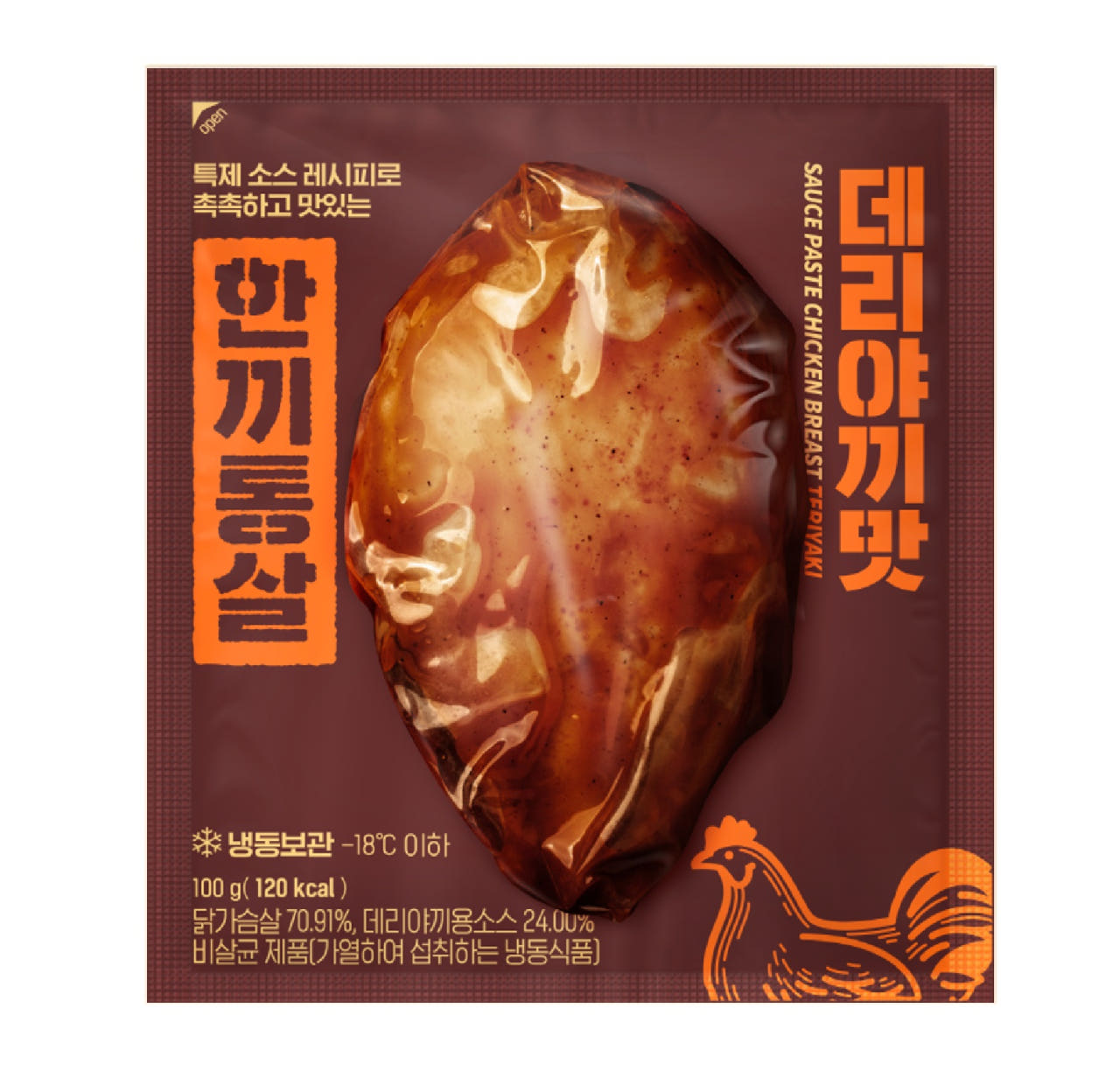 한끼통살 닭가슴살 데리야끼맛 100g x 30개 : 그린푸드마켓