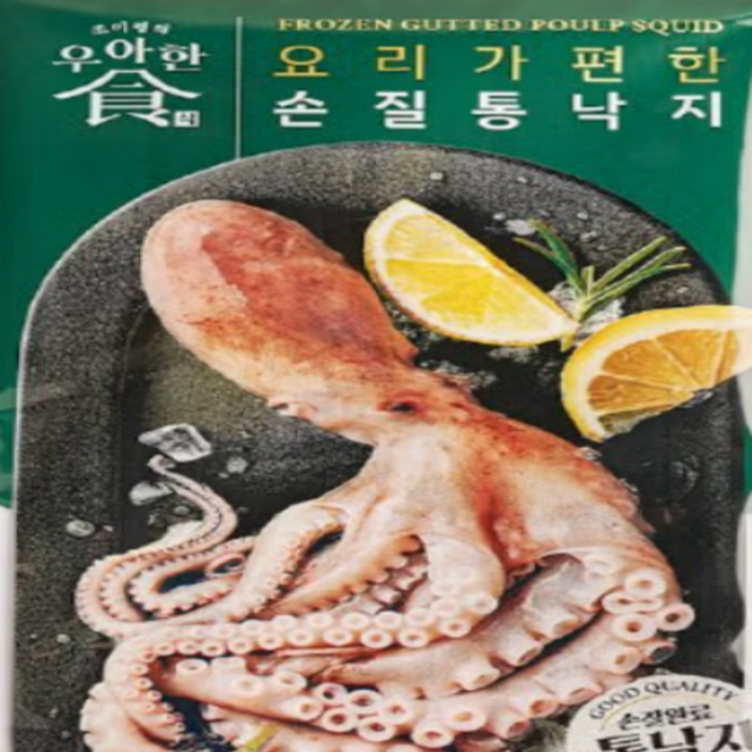 조미령의 우아한식 손질 통 낙지 220g 10팩(40미) 만능 소스 1병 : 엘로컴