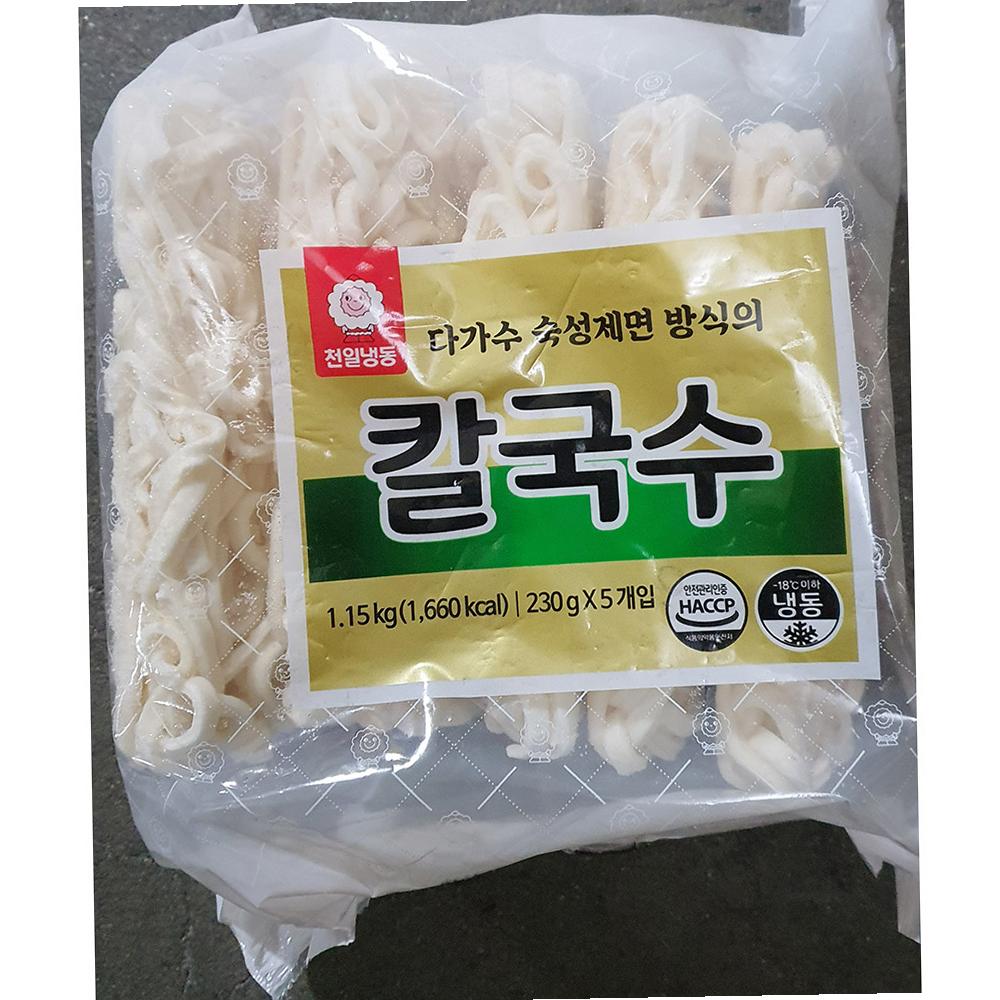 천일식품 칼국수 230g 5개입 1.15kg 2개 면 : 지평식자재