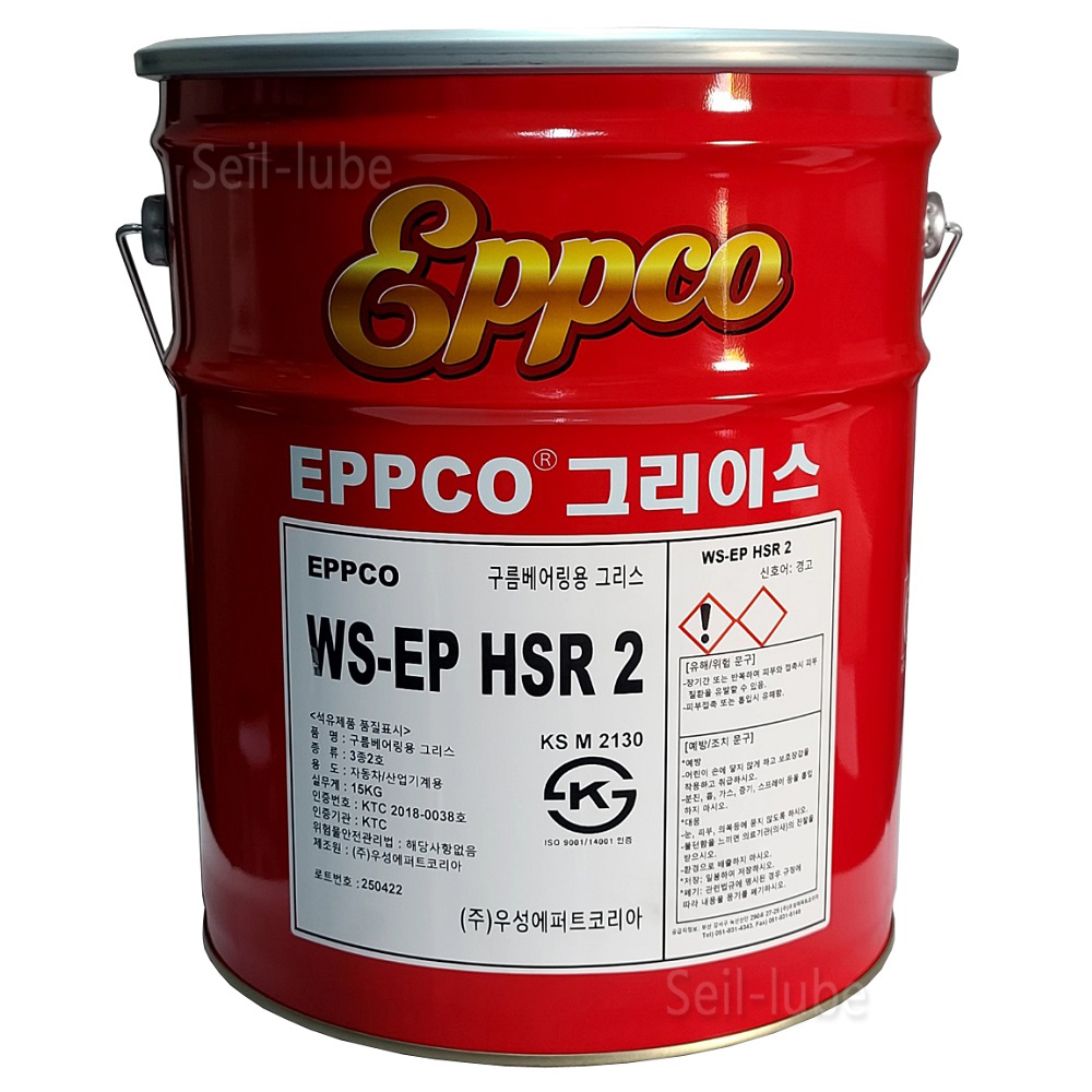 우성 앱코 WS-EP HSR2 구름 베어링 그리스 15KG 고하중 극압 빨간 구리스 말통 트랙터 지게차 굴삭기 포크레인 중장비 : 세일유화몰