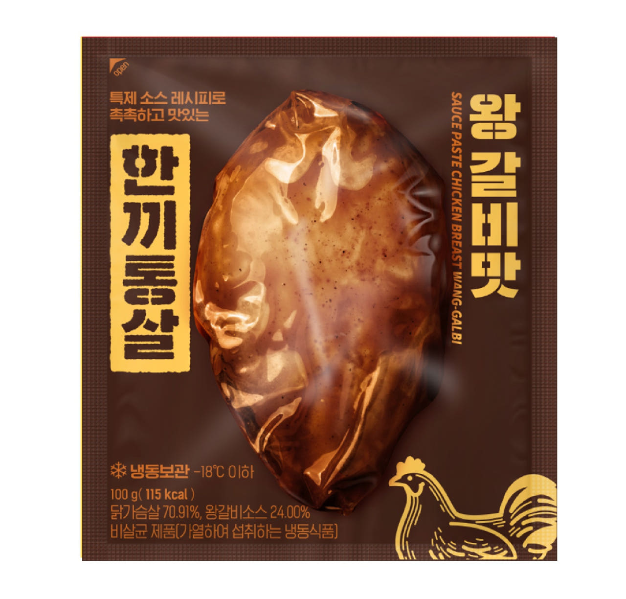 한끼통살 닭가슴살 데리야끼맛 100g x 30개 : 그린푸드마켓