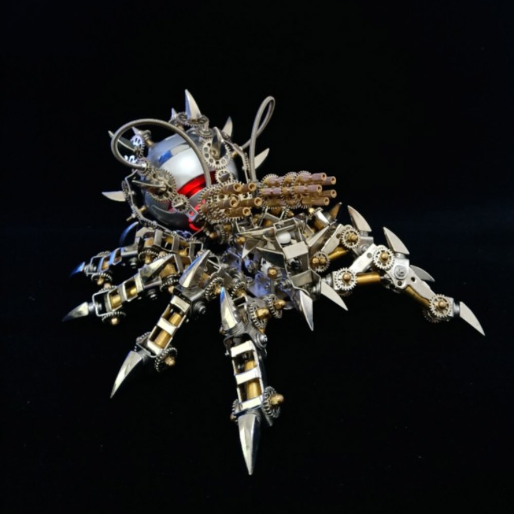 3D DIY Metal Mechanical Spider Model Kit Handmade Assembly Crafts with Bluetooth Speaker As Gift Hom : 36키쟁이