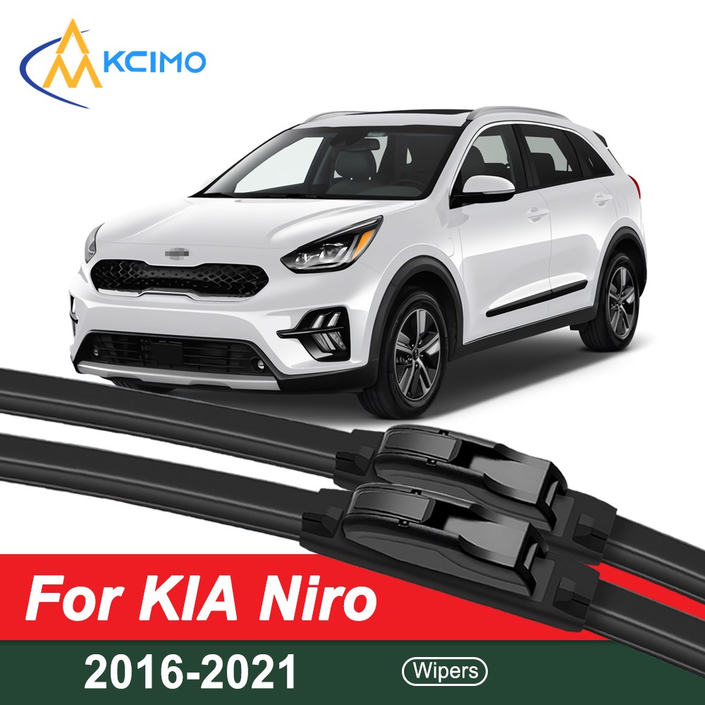 KIA Niro 2016-2021 2017 2018 2019 2020 2021 자동차 와이퍼 2pcs 앞 유리 HD 조용한 내구성 26 + 16 : 귀화종합몰