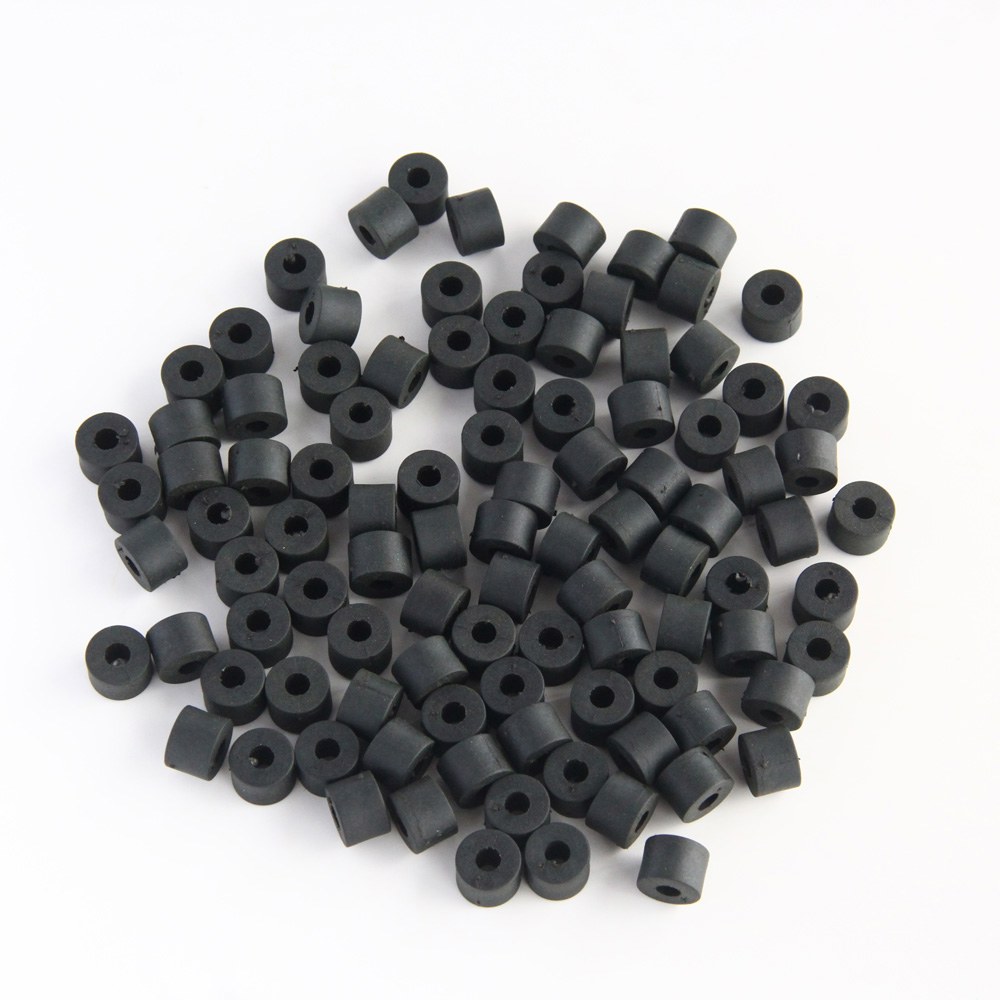 라운드 가스 나일론 와셔 두꺼운 9MM 홀스터 100PCS 블랙 호스 고무 플랫 스페이서 : 공구상사2