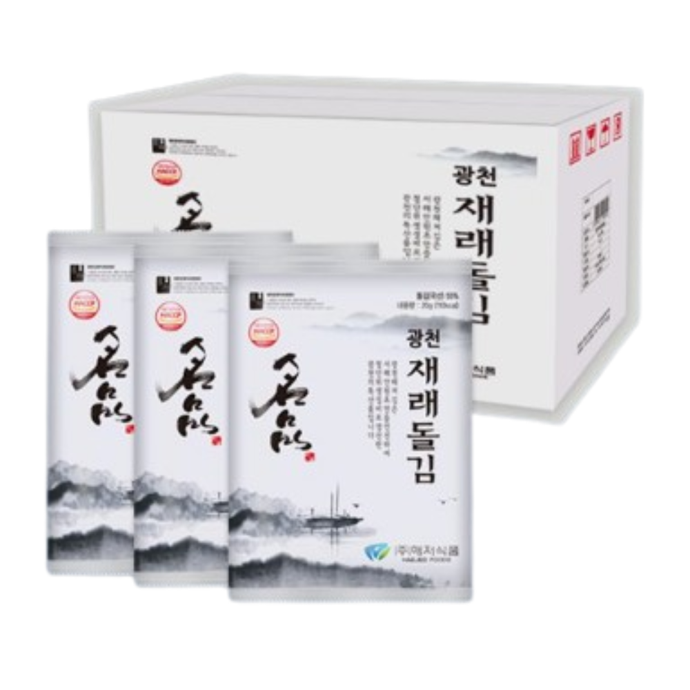 [해저식품] 광천 해저 재래돌 전장김 총 24봉 : 제이하스몰