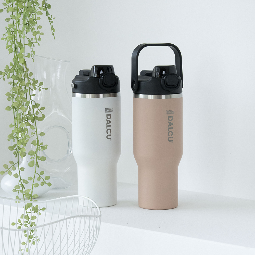 달리는커피 1,000ml 대용량 텀블러 핑크 : DALCU