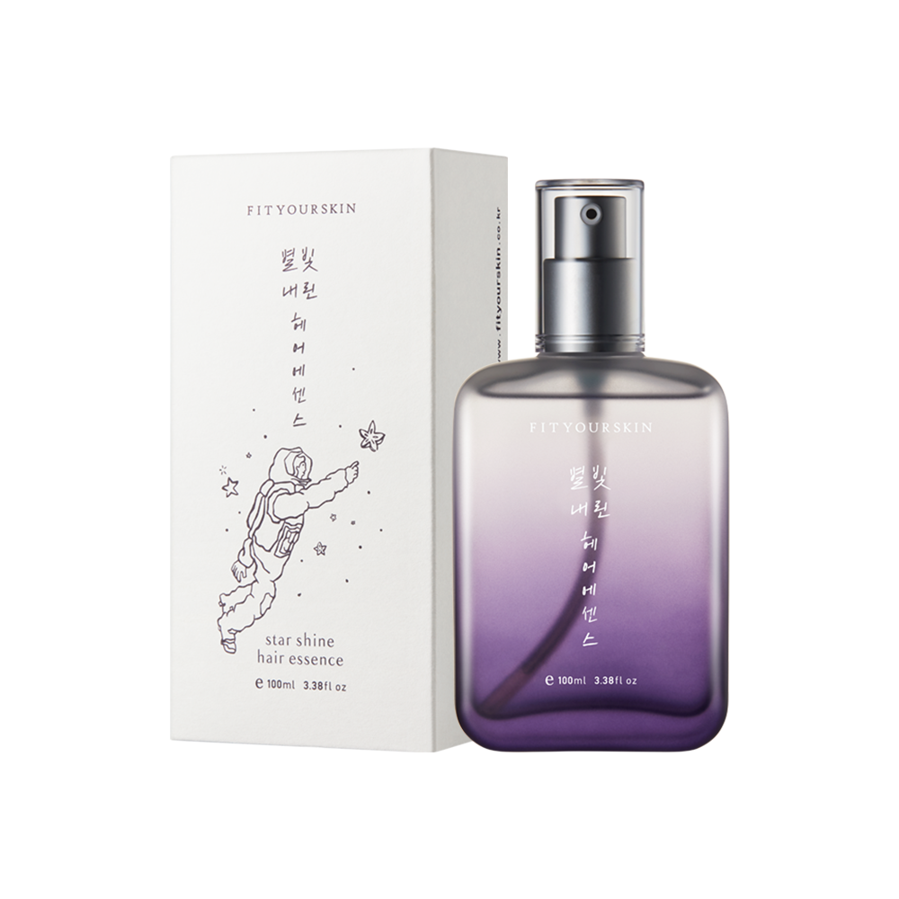 핏유어스킨 별빛내린 헤어 에센스 100ml+휴대용 1ml 28개 세트 아르간 오일 플로럴머스크향 볼륨 영양 보습 : 핏유어스킨