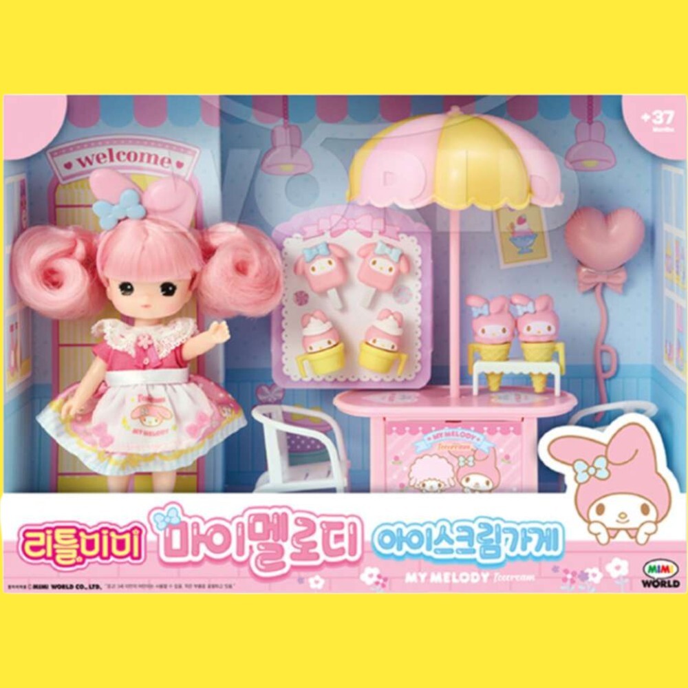 깜찍한 리틀미미+마이멜로디 아이스크림 가게 산리오X리틀미미 역할놀이 : 멋지다마트