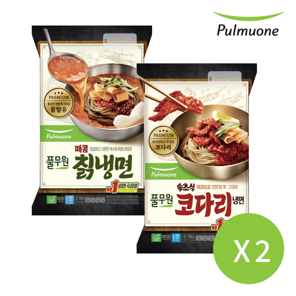 풀무원 속초회냉면/칡냉면 4봉 골라담기 (총 8인분) : 풀무원