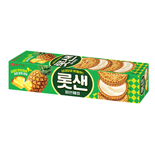 롯데웰푸드 롯데샌드 파인애플 105g, 1개 : 에누리온