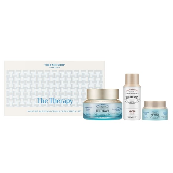 더페이스샵 더테라피 로얄메이드 수분 블렌딩 크림 스페셜 세트 50ml+10ml : MDPICK