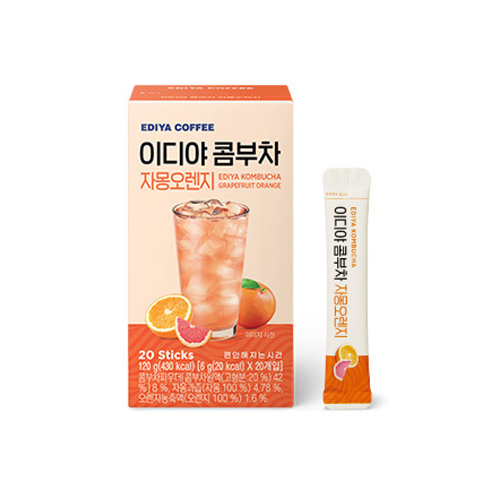 이디야 콤부차 3종  20T 120G(유통기한임박 5월 31일까지) : 3개 : TopCare