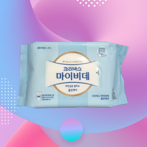 크리넥스 마이비데 클린케어 화장실용 물티슈 리필형 42매, 1개 : 연주마트